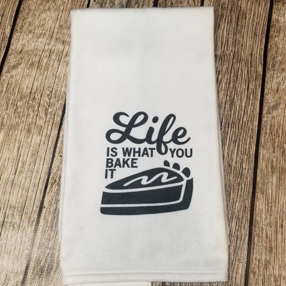 Emi Sue's Clothing Co. Other - Life is what you Bake It Kitchen Towel
